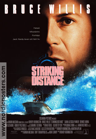 Striking Distance 1993 movie poster Bruce Willis Sarah Jessica Parker Rowdy Herrington Ships and navy
