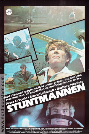 The Stunt Man 1980 movie poster Peter O´Toole Steve Railsback Barbara Hershey Richard Rush