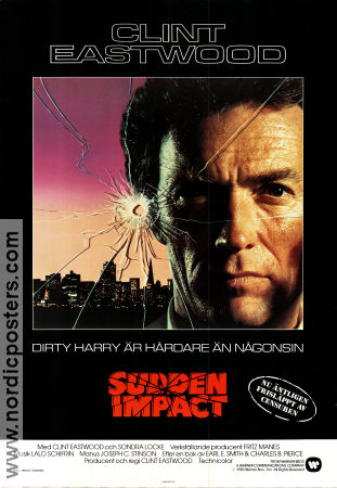 Sudden Impact 1983 movie poster Sondra Locke Pat Hingle Clint Eastwood Find more: Dirty Harry