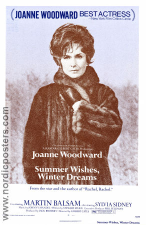 Summer Wishes Winter Dreams 1973 movie poster Joanne Woodward Martin Balsam