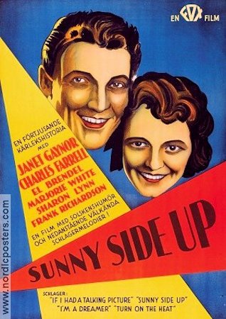 Sunnyside Up 1929 movie poster Janet Gaynor Charles Farrell