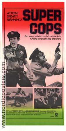 The Super Cops 1974 poster Ron Leibman David Selby Gordon Parks Poliser