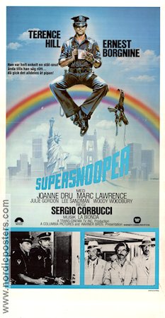 Supersnooper 1980 poster Terence Hill Ernest Borgnine Joanne Dru Sergio Corbucci Poliser