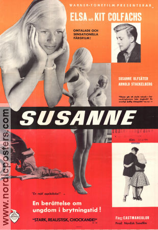 Susanne 1960 movie poster Susanne Ulfsäter Arnold Stackelberg Elsa Kit Colfach