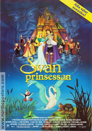 The Swan Princess 1994 movie poster Jack Palance Richard Rich Animation