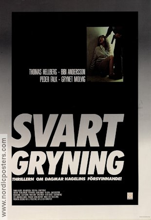 Svart gryning 1987 movie poster Thomas Hellberg Dagmar Hagelin