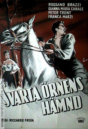 Svarta örnens hämnd 1953 movie poster Rossano Brazzi
