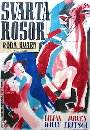 Svarta rosor 1936 movie poster Lilian Harvey Willy Fritsch Production: UFA Artistic posters