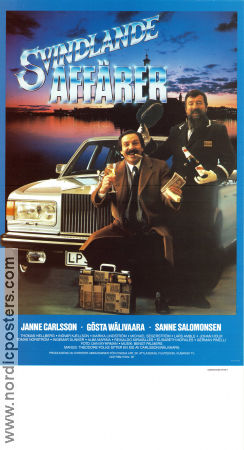 Big Business 1985 movie poster Janne Carlsson Thomas Hellberg Sanne Salomonsen Peter Schildt Music: Pernilla Wahlgren Money Cars and racing