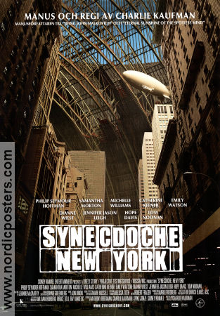 Synecdoche New York 2008 movie poster Philip Seymour Hoffman Samantha Morton Charlie Kaufman
