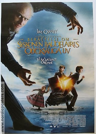 A Series of Unfortunate Events 2004 movie poster Jim Carrey Meryl Streep Brad Silberling