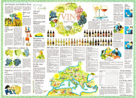 Systembolaget Vin 1978 poster Food and drink