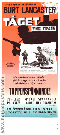 The Train 1964 movie poster Burt Lancaster Jeanne Moreau Paul Scofield John Frankenheimer Trains War Find more: Nazi