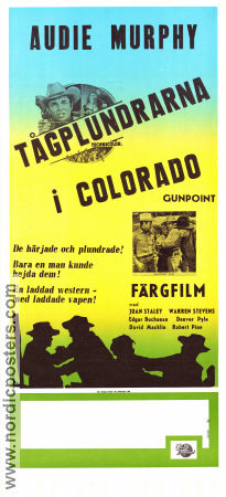 Tågplundrarna i Colorado 1966 poster Audie Murphy Joan Staley Warren Stevens Earl Bellamy