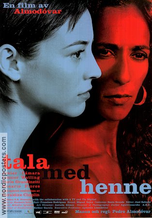 Tala med henne 2002 poster Javier Camara Leonor Watling Pedro Almodovar Spanien