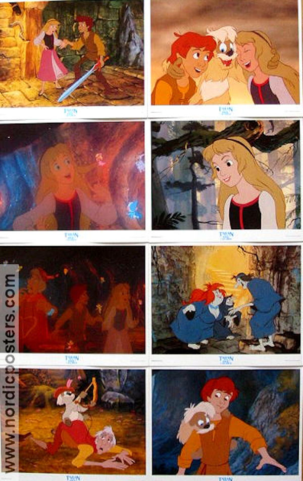 The Black Cauldron 1985 lobby card set Animation