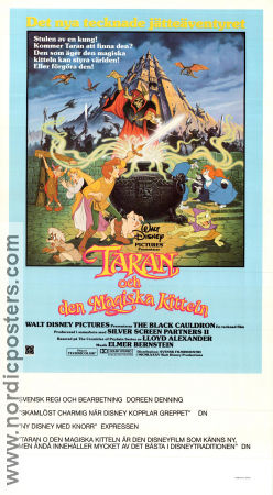 The Black Cauldron 1985 movie poster Ted Berman Writer: Lloyd Alexander Animation