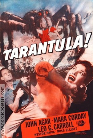 Tarantula 1956 movie poster John Agar Mara Corday Poster from: Finland