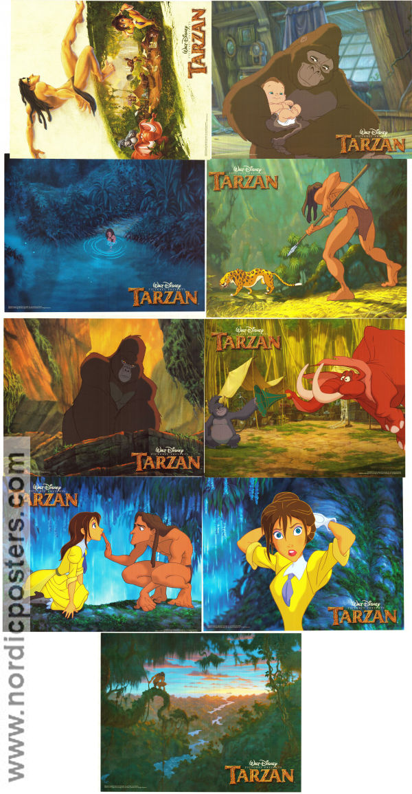 Tarzan Disney 1999 lobbykort Tony Goldwyn Chris Buck Hitta mer: Tarzan