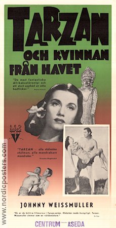 Tarzan and the Mermaids 1948 poster Johnny Weissmuller Robert Florey