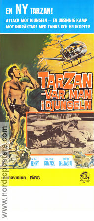 Tarzan and the Valley of Gold 1966 movie poster Mike Henry David Opatoshu Manuel Padilla Jr Robert Day Find more: Tarzan Agents
