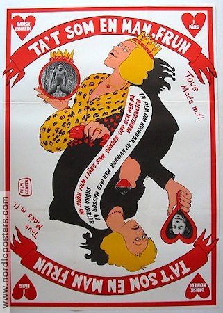 Ta´ det som en mand frue! 1975 movie poster Tove Maes Alf Lassen Flemming Quist Möller Mette Knudsen Denmark