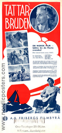 Fant 1937 movie poster Alfred Maurstad Lars Tvinde Guri Stormoen Tancred Ibsen Writer: Gabriel Scott Norway