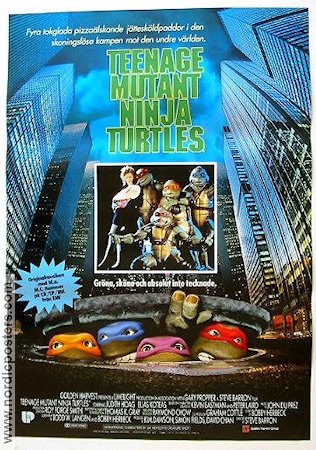 Teenage Mutant Ninja Turtles 1990 movie poster Judith Hoag Elias Koteas Josh Pais Steve Barron Martial arts From comics