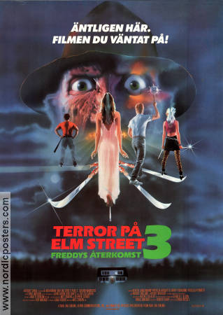 A Nightmare On Elm Street 3 1987 movie poster Robert Englund Wes Craven Find more: Elm Street