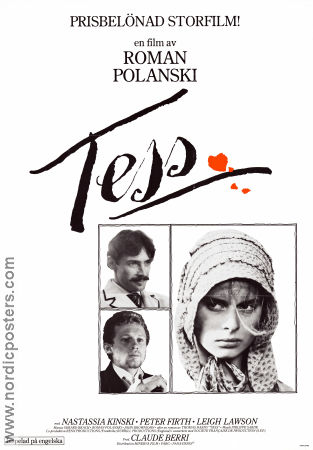 Tess 1979 movie poster Nastassja Kinski Peter Firth Leigh Lawson Roman Polanski