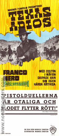 Texas addio 1966 movie poster Franco Nero Alberto Dell´Acqua Elisa Montés Ferdinando Baldi