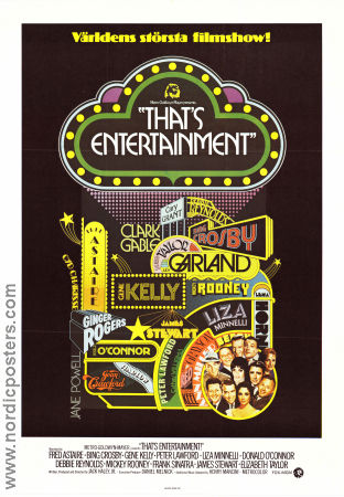 That´s Entertainment! 1974 movie poster Fred Astaire Gene Kelly Bing Crosby Jack Haley Jr Musicals