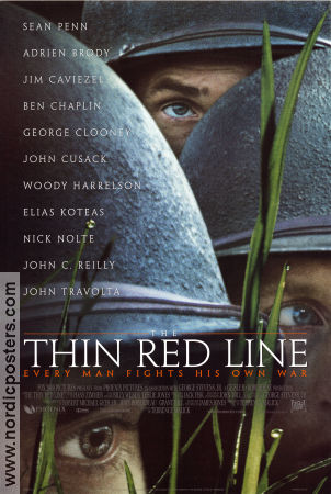 The Thin Red Line 1998 poster Jim Caviezel Terrence Malick