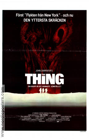 The Thing 1982 movie poster Kurt Russell Wilford Brimley Keith David John Carpenter Cult movies