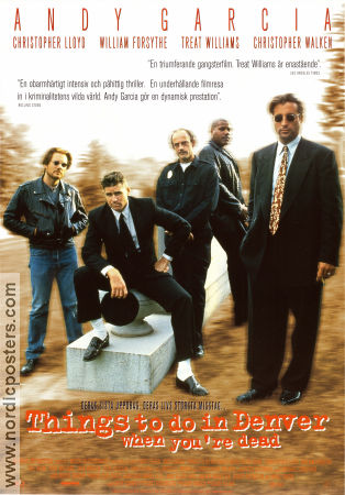 Things to do in Denver When You´re Dead 1995 poster Andy Garcia Christopher Walken Christopher Lloyd Gary Fleder