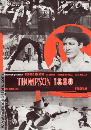 Thompson 1880 1966 movie poster George Martin Gia Sandri José Bodalo Guido Zurli