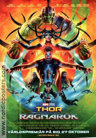 Thor Ragnarök 2017 movie poster Chris Hemsworth Tom Hiddleston Cate Blanchett Taika Waititi Find more: Marvel Find more: Vikings