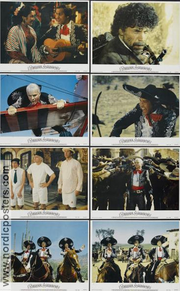 Three Amigos 1986 lobby card set Steve Martin Chevy Chase