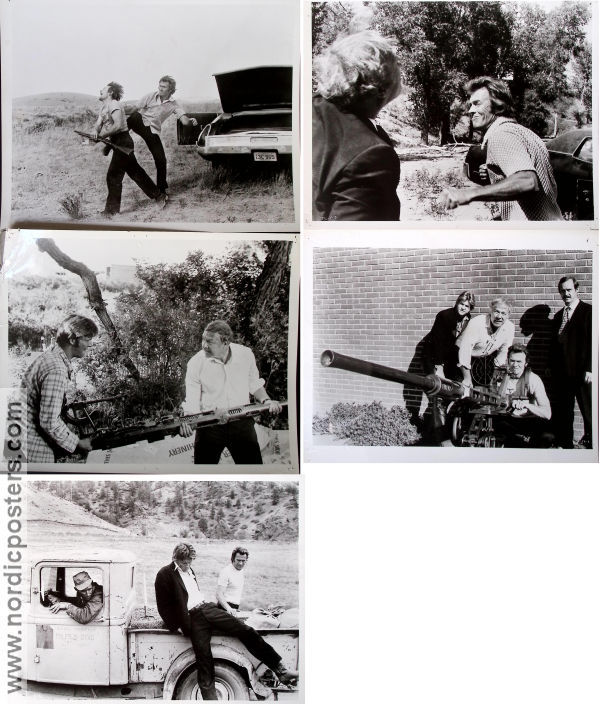 Thunderbolt and Lightfoot 1974 photos Clint Eastwood Jeff Bridges Geoffrey Lewis Michael Cimino Glasses Guns weapons