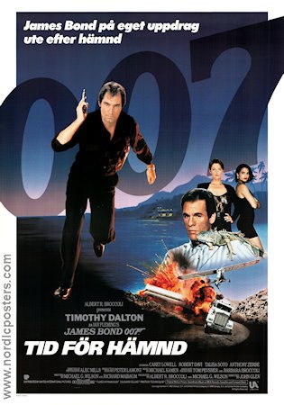 Licence to Kill 1989 movie poster Timothy Dalton Robert Davi Carey Lowell John Glen Mountains