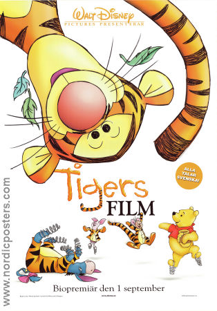 The Tigger Movie 2000 movie poster Nalle Puh Winnie the Pooh Jun Falkenstein