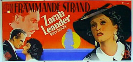 Zu neuen Ufern 1937 movie poster Zarah Leander Willy Birgel Douglas Sirk Production: UFA