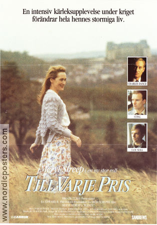 Till varje pris 1985 poster Meryl Streep Sting Sam Neill Fred Schepisi