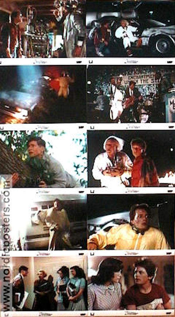 Back to the Future 1985 lobby card set Michael J Fox Christopher Lloyd Robert Zemeckis