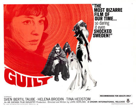 Guilt 1965 movie poster Sven-Bertil Taube Helena Brodin Tina Hedström Lars Görling