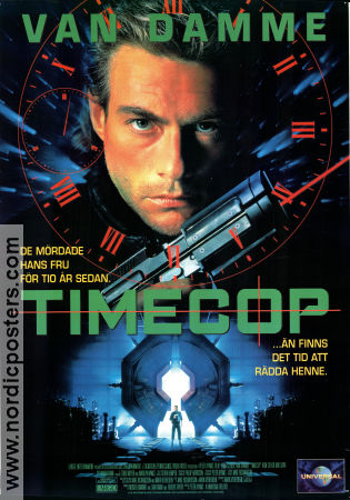 Timecop 1994 movie poster Jean-Claude Van Damme Roy Silver Mia Sara Peter Hyams