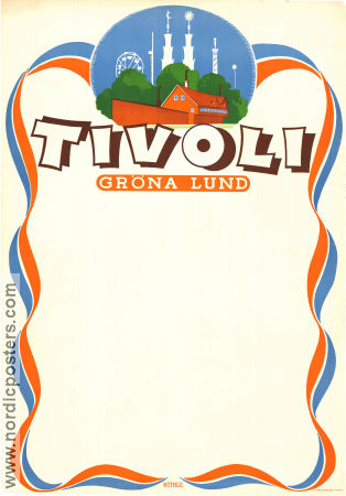 Tivoli Gröna Lund 1940 poster Find more: Stockholm