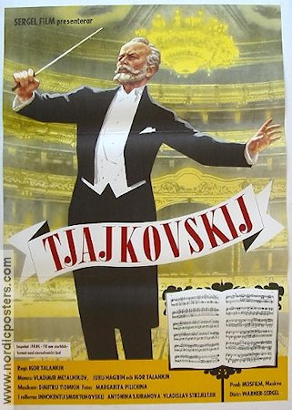 Chaikovsky 1970 movie poster Igor Talankin Russia