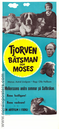 Tjorven Båtsman och Moses 1964 movie poster Maria Johansson Louise Edlind Torsten Lilliecrona Olle Hellbom Find more: Saltkråkan Writer: Astrid Lindgren Dogs From TV