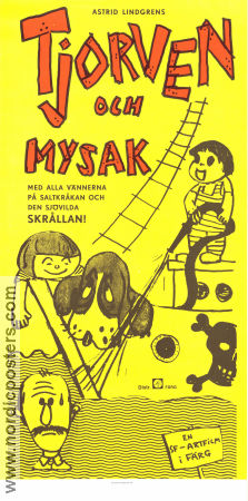 Tjorven och Mysak 1966 movie poster Maria Johansson Stephen Lindholm Kristina Jämtmark Olle Hellbom Find more: Saltkråkan Writer: Astrid Lindgren